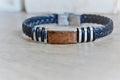 Bracciale uomo pelle marrone
