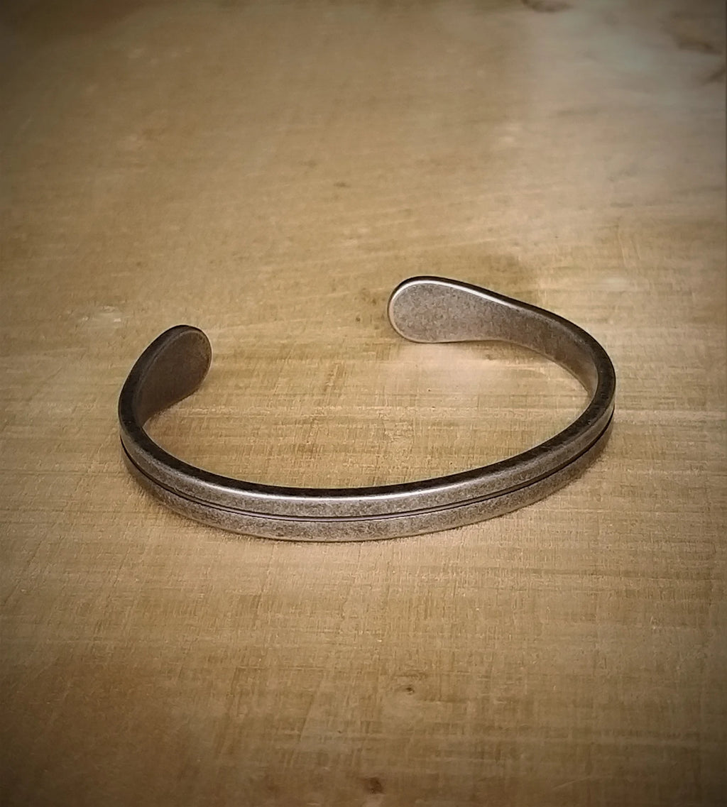 Bracciale in acciaio inossidabile da uomo, braccialetto vichingo in argento