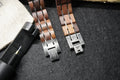 Bracciale da Uomo in Acciaio Inox e Legno