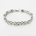 Bracciale a catena a maglie piatte in acciaio inossidabile